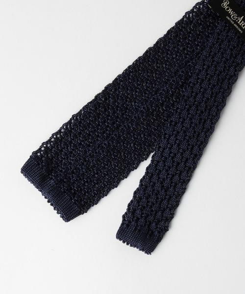 UNITED ARROWS（ユナイテッドアローズ）の「＜BOW＆ARROWS(ボウ アンド アローズ）＞ ニット タイ◆（ネクタイ・メンズ・ナチュラル/モカ/レッド/ワインレッド/オレンジ/ブラック/グレー/ダークブラウン/ケリー/ダークグリーン/コバルトブルー/ネイビー・フリー）」の14枚目の写真