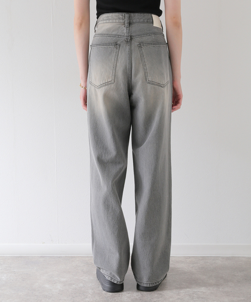 JOINT WORKS（ジョイントワークス）の「ウォッシュ ワイドデニムパンツ（デニムパンツ・レディース・チャコールグレー・SMALL/MEDIUM）」の7枚目の写真