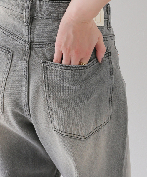 JOINT WORKS（ジョイントワークス）の「ウォッシュ ワイドデニムパンツ（デニムパンツ・レディース・チャコールグレー・SMALL/MEDIUM）」の5枚目の写真