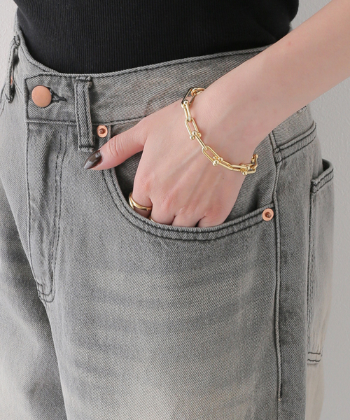 JOINT WORKS（ジョイントワークス）の「ウォッシュ ワイドデニムパンツ（デニムパンツ・レディース・チャコールグレー・SMALL/MEDIUM）」の10枚目の写真