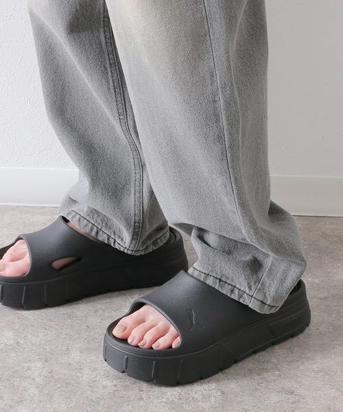 JOINT WORKS（ジョイントワークス）の「ウォッシュ ワイドデニムパンツ（デニムパンツ・レディース・チャコールグレー・SMALL/MEDIUM）」の8枚目の写真