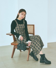 mysty woman | ウエストギャザージャンスカ　975661(ジャンパースカート)