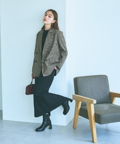 mysty woman（ミスティウーマン）の「ウエストギャザージャンスカ　975661（ジャンパースカート・レディース・ブラック/グレー系その他/ベージュ系その他・FREE）」の19枚目の写真