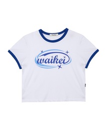 WaiKei | 【WaiKei 】ウーマン ビンテージロゴ リンガー ハーフTシャツ / Women vintage logo ringer half sleeve tshirts(Tシャツ/カットソー)