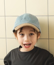 pairmanon（ペアマノン）の「コーデュロイ バイカラー キャップ（キャップ・キッズ）」