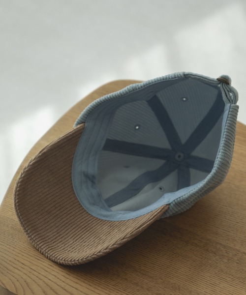 pairmanon（ペアマノン）の「コーデュロイ バイカラー キャップ（キャップ・キッズ・ブルー/ネイビー・FREE）」の5枚目の写真