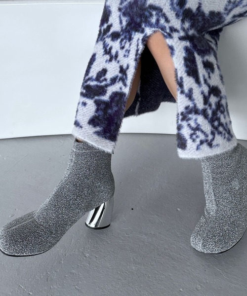 HARE（ハレ）の「アソートストレッチブーツ(HARE)（ブーツ・レディース・ブラック/シルバー/シルバー系その他・MEDIUM/LARGE）」の5枚目の写真