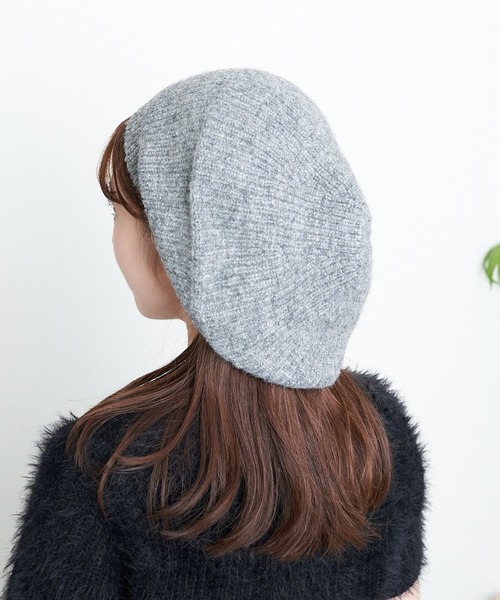 Chico（チコ）の「ニットベレー帽（ハンチング/ベレー帽・レディース・グレー/アイボリー/ブラック・FREE）」の14枚目の写真
