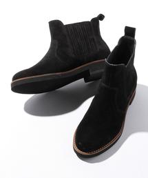 coen | レザーサイドゴアブーツ◆(ブーツ)