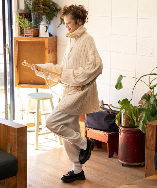 forksy.】ネップハーフジップセーラービックニット forksy.│MONO-MART