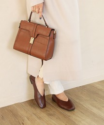 masyugirl（マシュガール）の「【4E幅広・大きいサイズ】スクエアトゥVカットフラットパンプス（パンプス）」