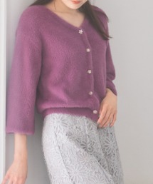 ZOZO限定 シャギービジューカーディガン