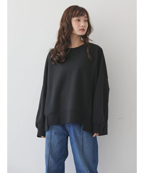 セール】切替ワイドポンチプルオーバー（Tシャツ/カットソー
