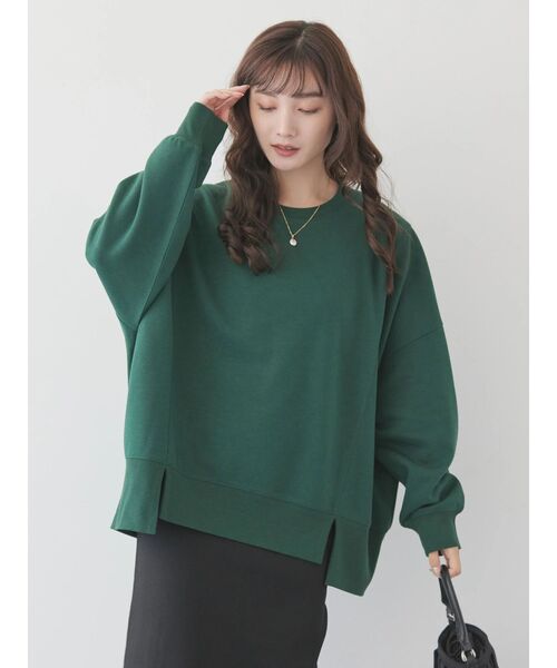 AMERICAN HOLIC（アメリカンホリック）の「切替ワイドポンチプルオーバー（Tシャツ/カットソー・レディース・ブラウン/ライトグレー/モカ/ブラック/グリーン・M/L）」の21枚目の写真