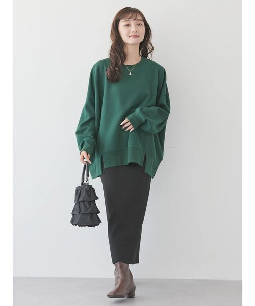AMERICAN HOLIC（アメリカンホリック）の「切替ワイドポンチプルオーバー（Tシャツ/カットソー・レディース・ブラウン/ライトグレー/モカ/ブラック/グリーン・M/L）」の18枚目の写真