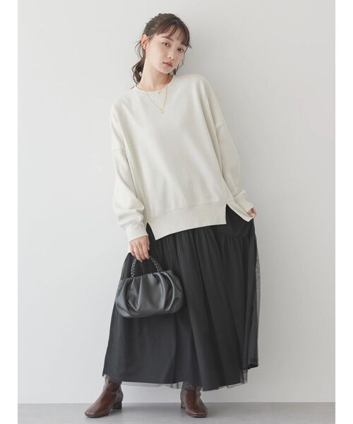 AMERICAN HOLIC（アメリカンホリック）の「切替ワイドポンチプルオーバー（Tシャツ/カットソー・レディース・ブラウン/ライトグレー/モカ/ブラック/グリーン・M/L）」の13枚目の写真