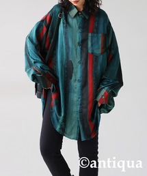 antiqua | ニュアンスストライプシャツ(シャツ/ブラウス)
