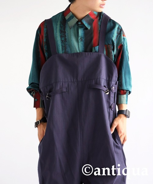 antiqua（アンティカ）の「ニュアンスストライプシャツ（シャツ/ブラウス・レディース・ブルー/イエロー・FREE）」の8枚目の写真