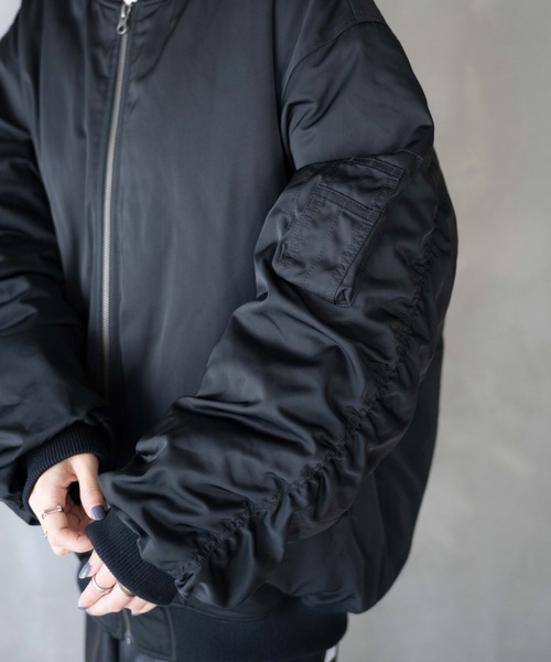 WEGO(ウィゴー)の「WEGO/ヴィンテージライクMA-1(MA-1・レディース・ブラック/カーキ・FREE)」の7枚目の写真