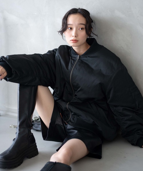 WEGO(ウィゴー)の「WEGO/ヴィンテージライクMA-1(MA-1・レディース・ブラック/カーキ・FREE)」の16枚目の写真