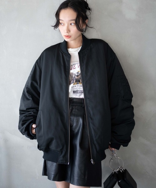 WEGO(ウィゴー)の「WEGO/ヴィンテージライクMA-1(MA-1・レディース・ブラック/カーキ・FREE)」の17枚目の写真