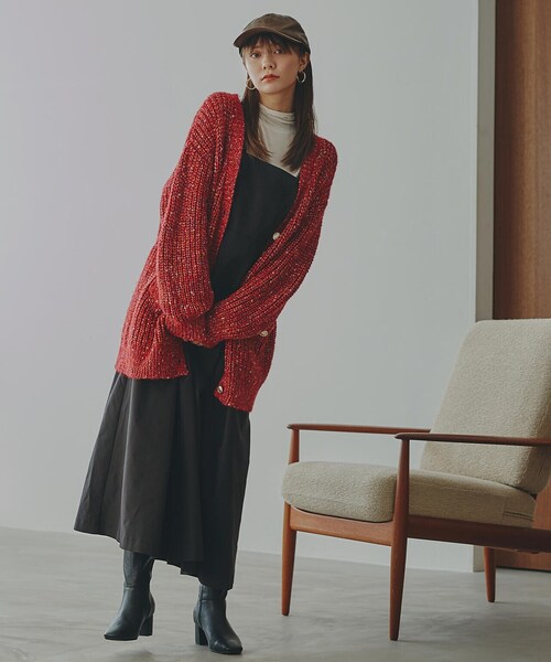 N.（N. Natural Beauty Basic）（エヌエヌナチュラルビューティーベーシック）の「【S Size Line】◆ボリュームジャンスカワンピース（ジャンパースカート・レディース・ベージュ/ブラック/チャコール・SMALL/MEDIUM）」の4枚目の写真