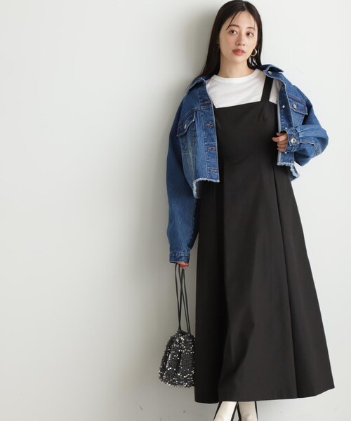 N.（N. Natural Beauty Basic）（エヌエヌナチュラルビューティーベーシック）の「【S Size Line】◆ボリュームジャンスカワンピース（ジャンパースカート・レディース・ベージュ/ブラック/チャコール・SMALL/MEDIUM）」の6枚目の写真