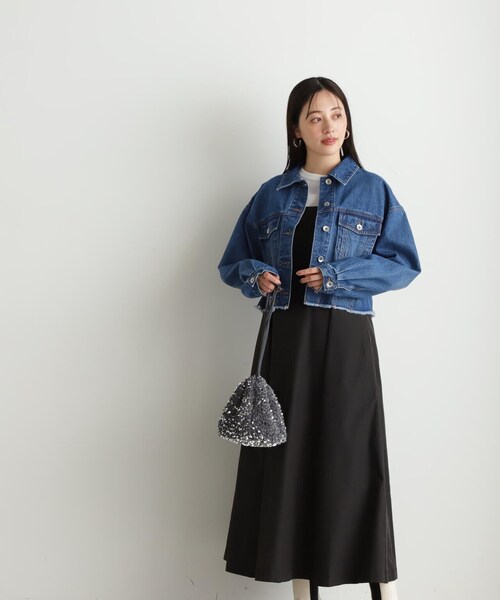 N.（N. Natural Beauty Basic）（エヌエヌナチュラルビューティーベーシック）の「【S Size Line】◆ボリュームジャンスカワンピース（ジャンパースカート・レディース・ベージュ/ブラック/チャコール・SMALL/MEDIUM）」の7枚目の写真