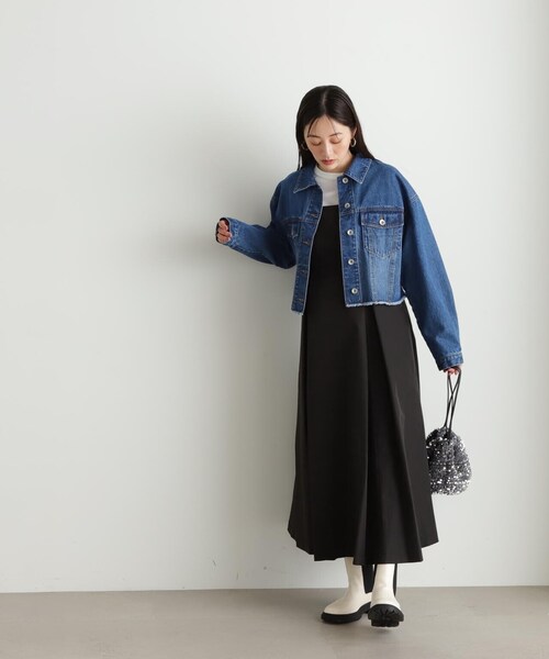 N.（N. Natural Beauty Basic）（エヌエヌナチュラルビューティーベーシック）の「【S Size Line】◆ボリュームジャンスカワンピース（ジャンパースカート・レディース・ベージュ/ブラック/チャコール・SMALL/MEDIUM）」の10枚目の写真