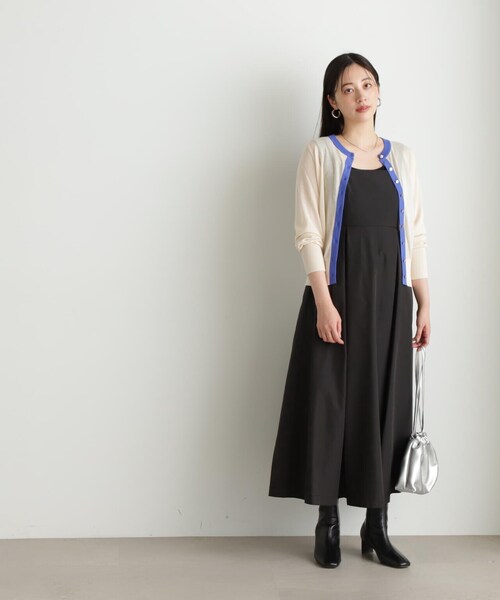 N.（N. Natural Beauty Basic）（エヌエヌナチュラルビューティーベーシック）の「【S Size Line】◆ボリュームジャンスカワンピース（ジャンパースカート・レディース・ベージュ/ブラック/チャコール・SMALL/MEDIUM）」の14枚目の写真
