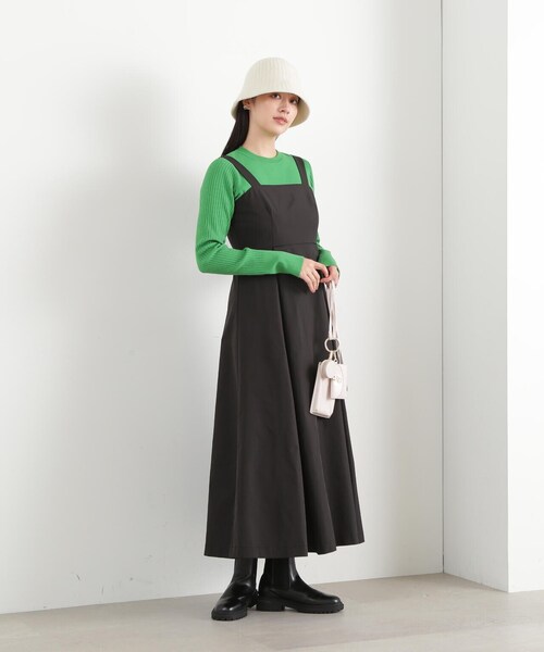 N.（N. Natural Beauty Basic）（エヌエヌナチュラルビューティーベーシック）の「【S Size Line】◆ボリュームジャンスカワンピース（ジャンパースカート・レディース・ベージュ/ブラック/チャコール・SMALL/MEDIUM）」の17枚目の写真