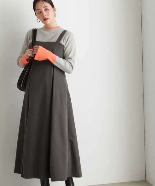 N.（N. Natural Beauty Basic）（エヌエヌナチュラルビューティーベーシック）の「【S Size Line】◆ボリュームジャンスカワンピース（ジャンパースカート・レディース・ベージュ/ブラック/チャコール・SMALL/MEDIUM）」の20枚目の写真