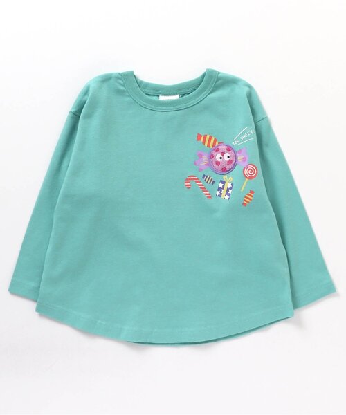 BREEZE（ブリーズ）の「【リンクコーデ可能】ハッピーハロウィンTシャツ（Tシャツ/カットソー・キッズ・エメラルド/ライム/オレンジ/パープル/ブラック/アイボリー・90/130/140/100/120/110/80）」の5枚目の写真