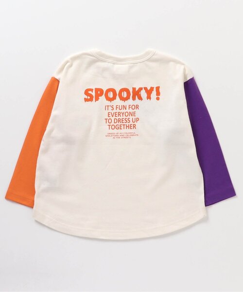BREEZE（ブリーズ）の「【リンクコーデ可能】ハッピーハロウィンTシャツ（Tシャツ/カットソー・キッズ・エメラルド/ライム/オレンジ/パープル/ブラック/アイボリー・90/130/140/100/120/110/80）」の17枚目の写真