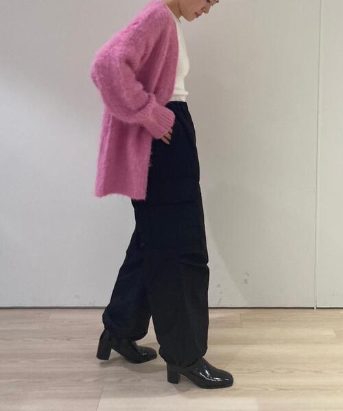 CITEN（シテン）の「＜CITEN＞シャギー ニット カーディガン（カーディガン/ボレロ・レディース・コバルトブルー/ピンク/ダークグレー/オフホワイト・FREE）」の6枚目の写真