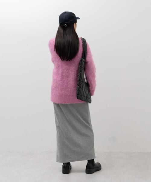 CITEN（シテン）の「＜CITEN＞シャギー ニット カーディガン（カーディガン/ボレロ・レディース・コバルトブルー/ピンク/ダークグレー/オフホワイト・FREE）」の13枚目の写真