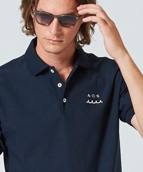 ACANTHUS（アカンサス）の「mhs2069- muta Mesh Polo ポロシャツ