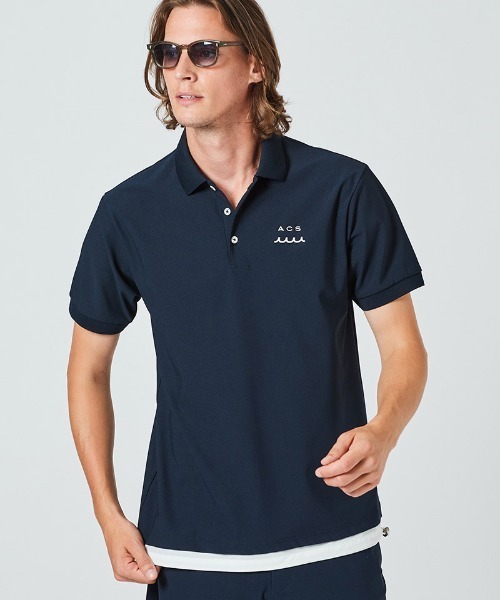 ACANTHUS（アカンサス）の「mhs2069- muta Mesh Polo ポロシャツ