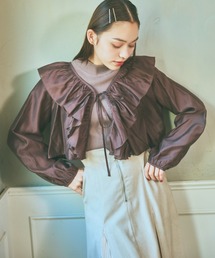 mysty woman | プチハイニットブラウスSET 992627(シャツ/ブラウス)