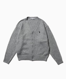 ROOPTOKYO別注 U.S. POLO ASSN./ユーエスポロアッスン シャギーニットカーディガン ロゴ刺繍