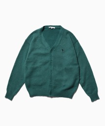 ROOPTOKYO別注 U.S. POLO ASSN./ユーエスポロアッスン シャギーニットカーディガン ロゴ刺繍