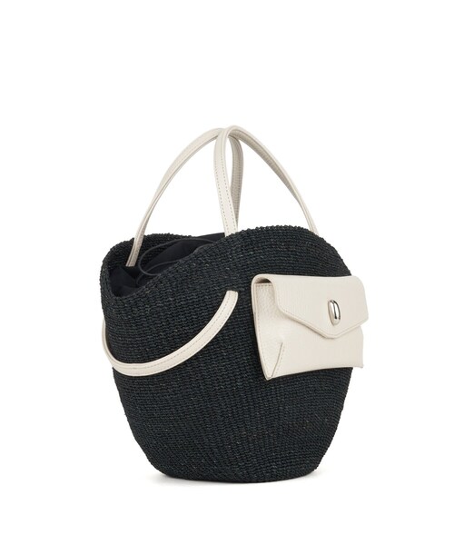 TOFF&LOADSTONE(トフアンドロードストーン)の「【ハイブリッド バスケット 10th(L)】トートバッグ(ハンドバッグ・レディース・ブラック・00)」の3枚目の写真