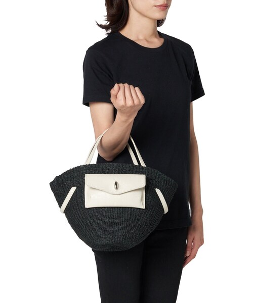 TOFF&LOADSTONE(トフアンドロードストーン)の「【ハイブリッド バスケット 10th(L)】トートバッグ(ハンドバッグ・レディース・ブラック・00)」の20枚目の写真