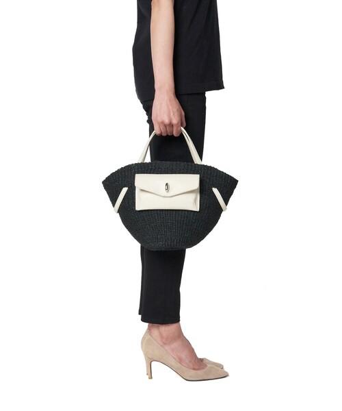 TOFF&LOADSTONE(トフアンドロードストーン)の「【ハイブリッド バスケット 10th(L)】トートバッグ(ハンドバッグ・レディース・ブラック・00)」の21枚目の写真