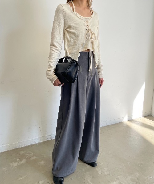 AIC.（エーアイシー）の「ポケット2タックワイドパンツ（スラックス