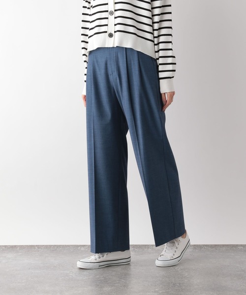 GLOBAL WORK（グローバルワーク）の「ウツクシルエットワイドパンツ/970935（その他パンツ・レディース・アイボリー/杢グレー/モカ/ブラック/ネイビー/ブルー系3・X-SMALL/SMALL/MEDIUM/LARGE）」の6枚目の写真