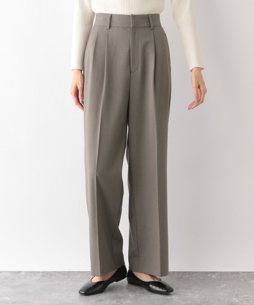 GLOBAL WORK（グローバルワーク）の「ウツクシルエットワイドパンツ/970935（その他パンツ・レディース・アイボリー/杢グレー/モカ/ブラック/ネイビー/ブルー系3・X-SMALL/SMALL/MEDIUM/LARGE）」の4枚目の写真