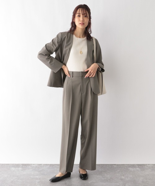 GLOBAL WORK（グローバルワーク）の「ウツクシルエットワイドパンツ/970935（その他パンツ・レディース・アイボリー/杢グレー/モカ/ブラック/ネイビー/ブルー系3・X-SMALL/SMALL/MEDIUM/LARGE）」の12枚目の写真