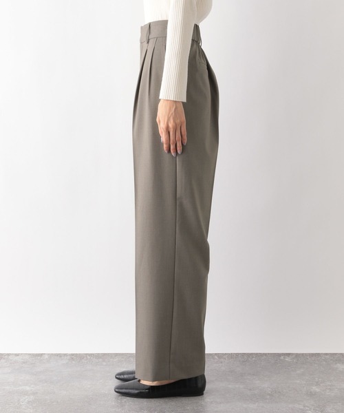 GLOBAL WORK（グローバルワーク）の「ウツクシルエットワイドパンツ/970935（その他パンツ・レディース・アイボリー/杢グレー/モカ/ブラック/ネイビー/ブルー系3・X-SMALL/SMALL/MEDIUM/LARGE）」の18枚目の写真