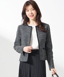 L size ONWARD（大きいサイズ）｜エルサイズ オンワードのノーカラー